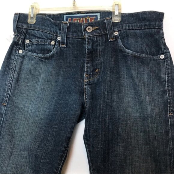 Levi’s 511 Red Tab Jeans Straight Leg Dark Wash Denim Zipper Fly Pockets 31 32L - Picture 4 of 14